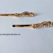 Horquilla con Pedrería Amapola