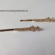 Horquilla con Pedrería Magnolia