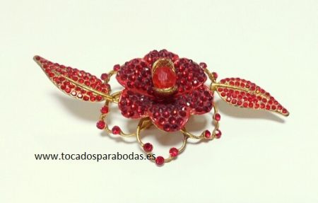 Tocado de metal para bodas